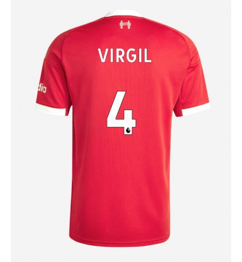 Liverpool Virgil van Dijk #4 Hjemmedrakt 2025-26 Korte ermer Liverpool Virgil van Dijk #4 Hjemmedrakt 2025-26 Korte ermer